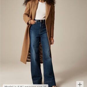 JCREW denim wide leg trouser